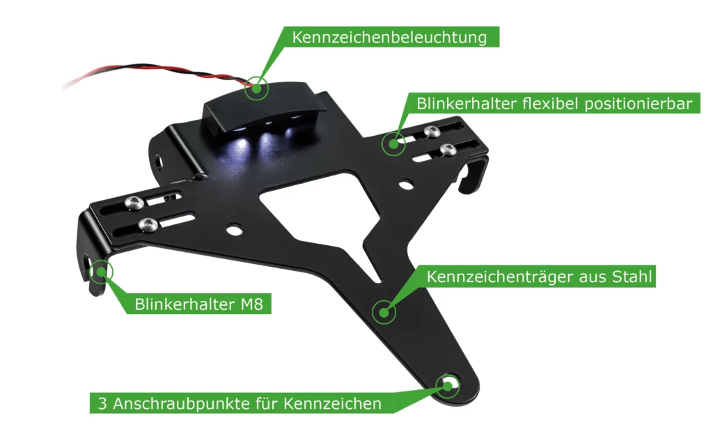 ZIEGER Kennzeichenhalter für Motorräder