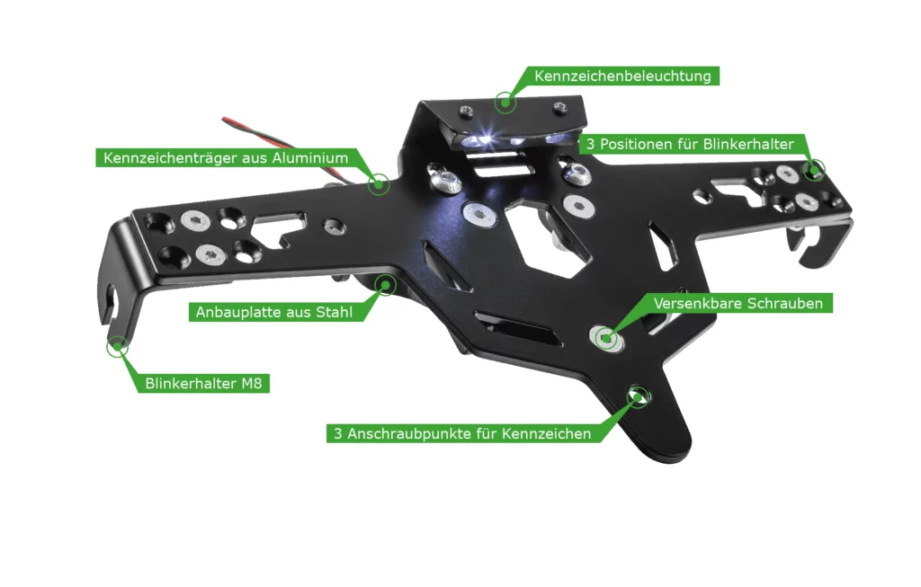 Motorrad Kennzeichenhalter Zieger Pro 125